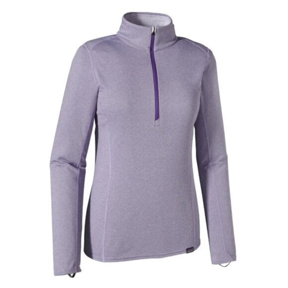 Patagonia Womens Capilene Midweight Zip Neck Baselayer Purple XL Polartec Top